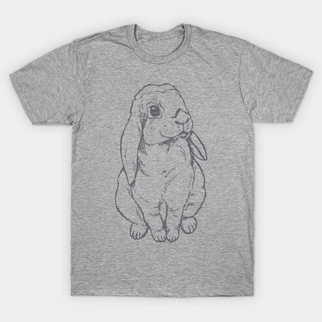 Holland Lop Bunny T-Shirt by artfulfreddy